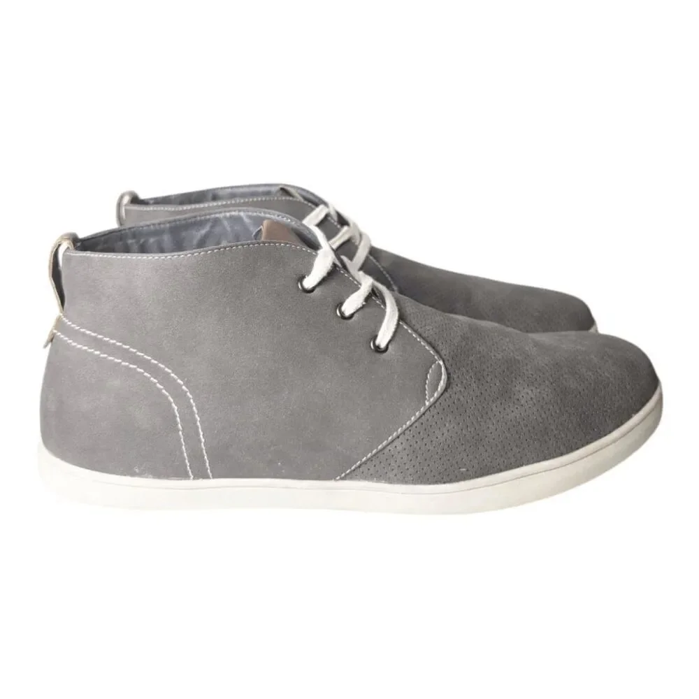 SOHO COBBLER Reece Grey Suede Chukka Boot Size 13